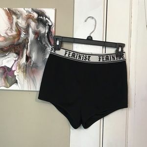 Forever 21 Feminist Black Shorts